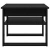 vidaXL Mesa de Caf&eacute; Roble Negro 64 x 54 x 44 cm Madera de ingenier&iacute;a