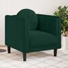 vidaXL Sill&oacute;n con coj&iacute;n terciopelo verde oscuro