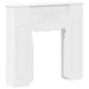 vidaXL Marco de chimenea Blanco 93 x 20 x 89 cm Madera de ingenier&iacute;a