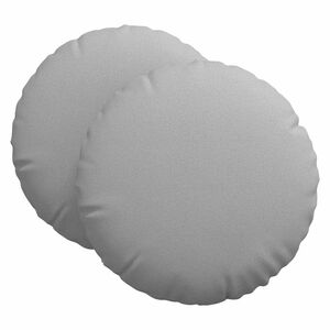 vidaXL Cojines para asiento 2 pcs Gris Nube &Oslash;60 x 21 cm tela