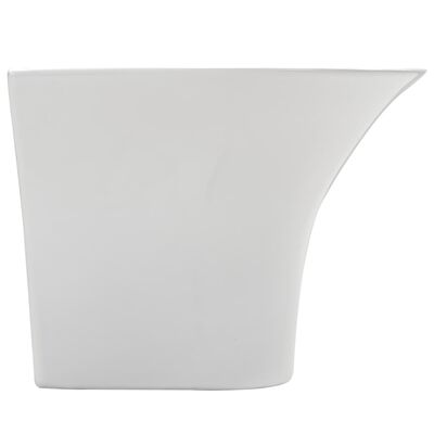 vidaXL Lavabo de pared de cerámica blanco 470x450x370 mm
