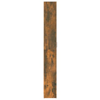 vidaXL Armario pasillo madera contrachapada roble ahumado 55x25x189 cm