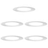 vidaXL adecuado para Anillos de &Aacute;rbol Plano 5 uds. Plateado &Oslash;50/80 cm