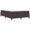 vidaXL Cama tipo Box Spring Marr&oacute;n Oscuro 160 x 200 cm tela