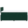 vidaXL Cama box spring con colch&oacute;n terciopelo verde oscuro 120x200 cm