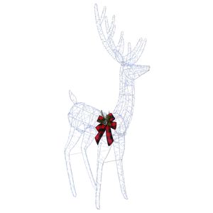 vidaXL Reno Navide&ntilde;o 3D LOVIISA 560 LED Blanco fr&iacute;o 96 x 40 x 180 cm