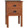 vidaXL Mesita de noche de madera maciza de teca 40x35x60 cm