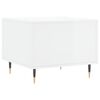 vidaXL Mesa de centro madera de ingeniería brillo blanco 50x50x40 cm