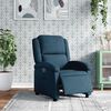 vidaXL Sill&oacute;n reclinable el&eacute;ctrico terciopelo azul