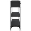 vidaXL Mesa consola madera de ingenier&iacute;a negra 72,5x25x75 cm