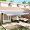 vidaXL Toldo Retr&aacute;ctil Gris Claro 600 x 300 cm Poli&eacute;ster y metal