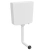 vidaXL Cisterna de inodoro con entrada de agua inferior blanca 3/6 L