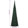 vidaXL &Aacute;rbol de Navidad emergente preiluminado con luces verde 150 cm