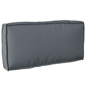 vidaXL Coj&iacute;n Tela Oxford Gris antracita 80 x 40 x 12 cm