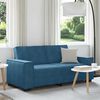 vidaXL Sof&aacute; de 2 plazas terciopelo azul 180x78x84 cm