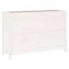 vidaXL Arriate elevado de jard&iacute;n madera de pino blanco 119,5x40x78 cm