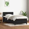 vidaXL Cama box spring con colch&oacute;n cuero sint&eacute;tico negro 80x220 cm
