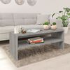 vidaXL Mesa de centro madera contrachapada gris Sonoma 100x40x40 cm