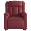 vidaXL Sill&oacute;n de masaje elevable el&eacute;ctrico cuero artificial rojo tinto