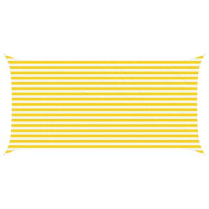 vidaXL Toldo Vela de Sombra Amarillo y blanco 5 x 2,5 m