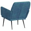 vidaXL Sill&oacute;n de terciopelo azul 62x79x79 cm