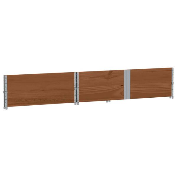 vidaXL Jardinera de madera maciza de pino marr&oacute;n 150x100 cm