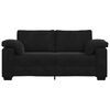 vidaXL Sof&aacute; Loveseat Terciopelo Negro 140 cm