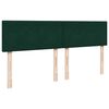 vidaXL Cama box spring con colch&oacute;n terciopelo verde oscuro 180x200 cm