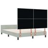vidaXL Cama tipo Box Spring Gris claro 140 x 200 cm Terciopelo
