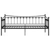 vidaXL Estructura de sof&aacute; cama sin colch&oacute;n metal negro 90x200 cm