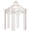 vidaXL P&eacute;rgola de jard&iacute;n marr&oacute;n antiguo 3 m hierro