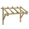 vidaXL P&eacute;rgola de puerta madera maciza de pino 150x100x100 cm