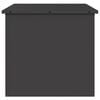 vidaXL Caja de Almacenamiento Exterior Negro 55 x 50,5 x 50 cm Acero