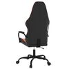 vidaXL Silla gaming cuero sintético negro y naranja