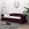 vidaXL Sof&aacute; cama con colch&oacute;n USB de tela morado 90x200 cm