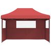 vidaXL Carpa de Fiesta Burdeos 279 x 410 x 315 cm Tela Oxford