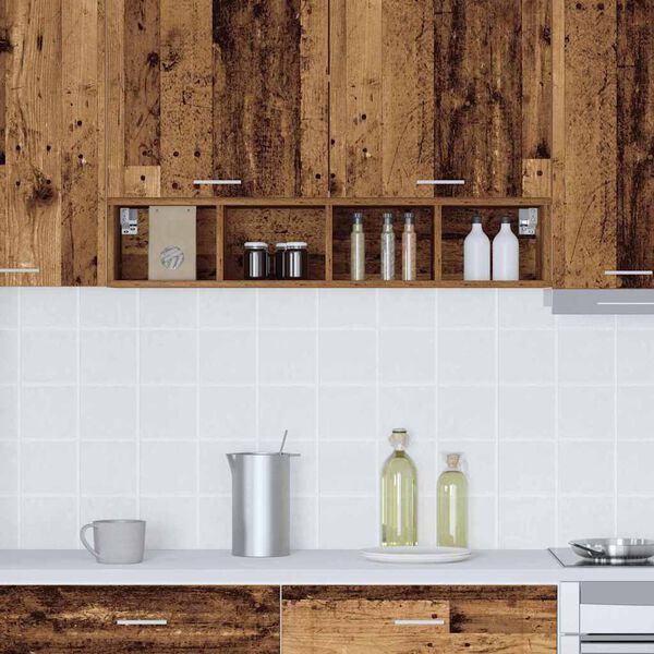 vidaXL Mueble colgante Madera vieja 20 x 29,5 x 100 cm