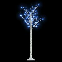 vidaXL Árbol de Navidad LED azul sauce de interior y exterior 1,5 m