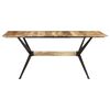 vidaXL Mesa de comedor de madera maciza de mango 180x90x76 cm