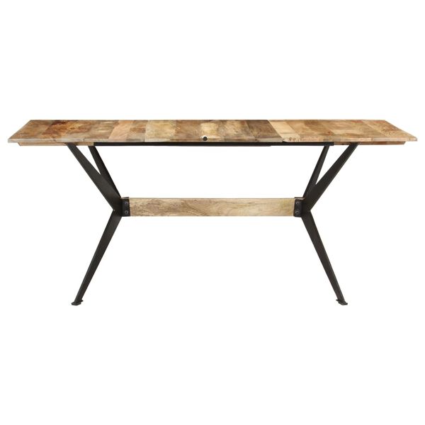 vidaXL Mesa de comedor de madera maciza de mango 180x90x76 cm