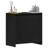 vidaXL Armario de baño madera contrachapada negro 60x33x61 cm