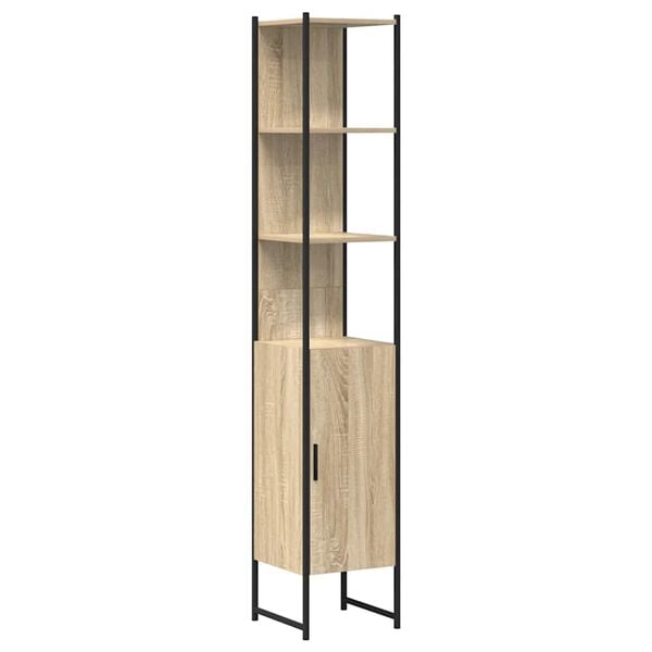 vidaXL Mueble de Cuarto de Ba&ntilde;o con estante Sonoma 33 x 33 x 185,5 cm