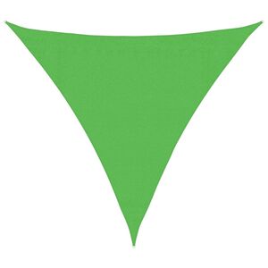 vidaXL Toldo de vela HDPE verde claro 160 g/m&sup2; 3,6x3,6x3,6 m