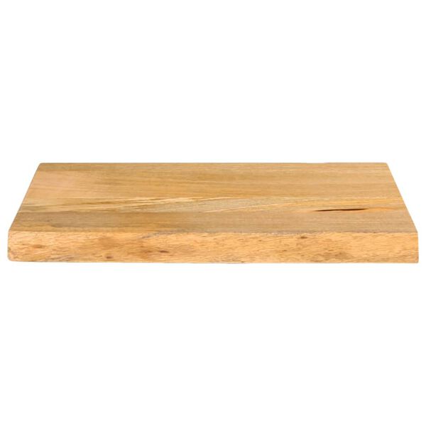 vidaXL Tablero de mesa borde natural madera maciza mango 40x20x2,5 cm