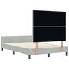 vidaXL Cama tipo Box Spring Gris claro 120 x 190 cm Terciopelo