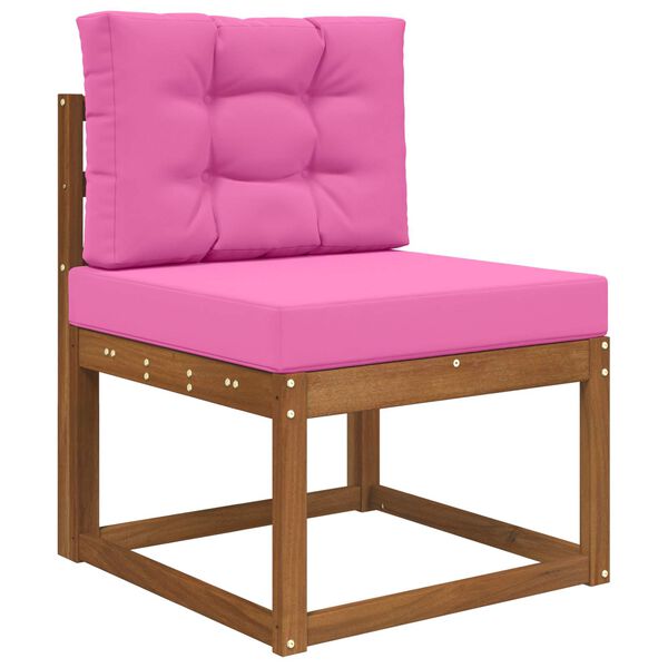 vidaXL Coj&iacute;n para sof&aacute; de exterior 2 pcs Rosa Poli&eacute;ster