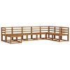 vidaXL Conjunto de sof&aacute;s de exterior 8 pcs Natural y Antracita