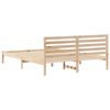 vidaXL Estructura de cama Marr&oacute;n 160 x 210 cm Madera de pino macizo