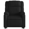 vidaXL Sill&oacute;n reclinable de masaje de pie cuero artificial negro