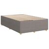 vidaXL Cama box spring con colch&oacute;n tela gris taupe 120x200 cm